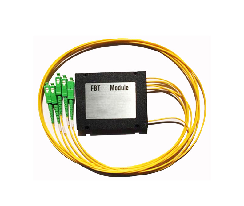 1*4 FBT Coupler -Input 250um Bare Fiber, Output 0.9 SC/UPC